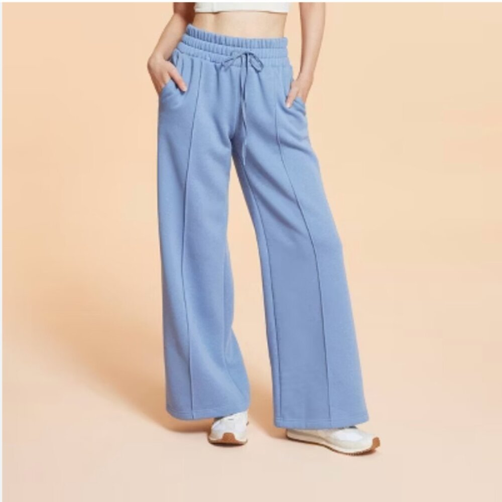 NWT Blogilates Women's Travel Trouser High-Rise Wide Leg Sweatpants